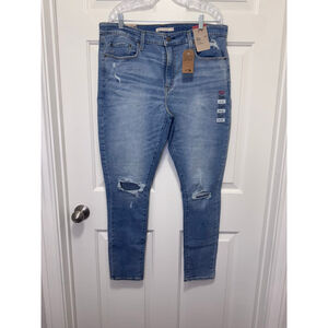 Women's Levi's Blue 721 High Rise Skinny Jeans Size 34